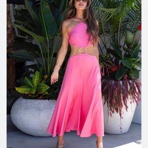 NWT Cult Gaia Nadeesha embellished cutout woven midi dress